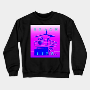 Beach life retro work A Crewneck Sweatshirt